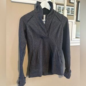 Lululemon Tops | Lululemon Pullover Houndstooth 
Size 4 | Color: Black/Gray